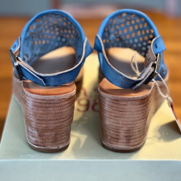 A.S.98 NORMIE Wedge Sandal, Blue, Size 40 EU (NWT) - Picture 5 of 9
